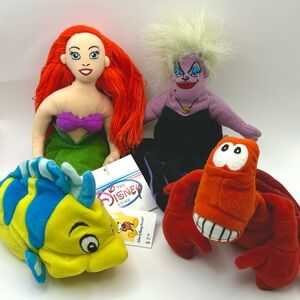 Disney Store The Little Mermaid Plush Toy Set - Multicolor